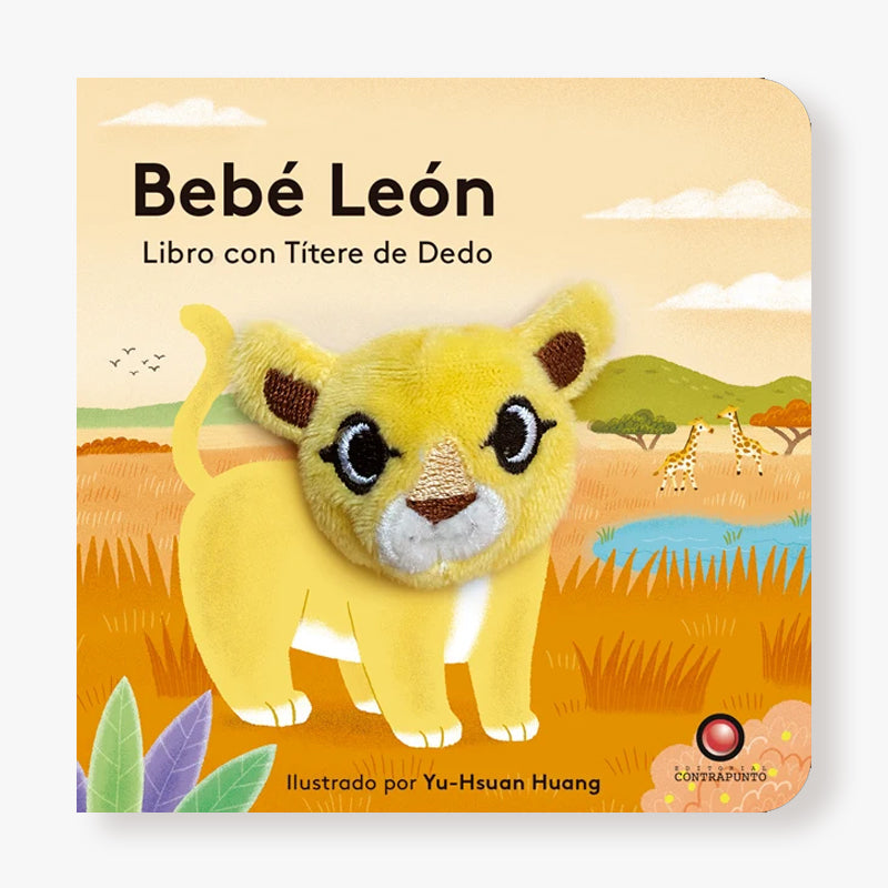 Bebé león - Libro con títere de dedo