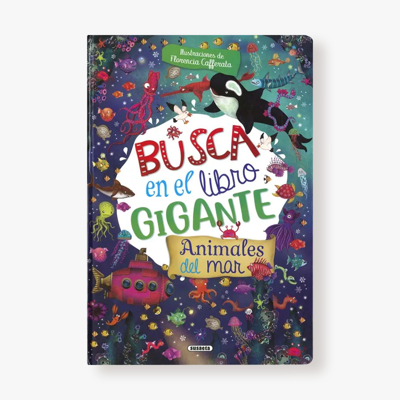 Busca en el libro gigante. Animales del mar